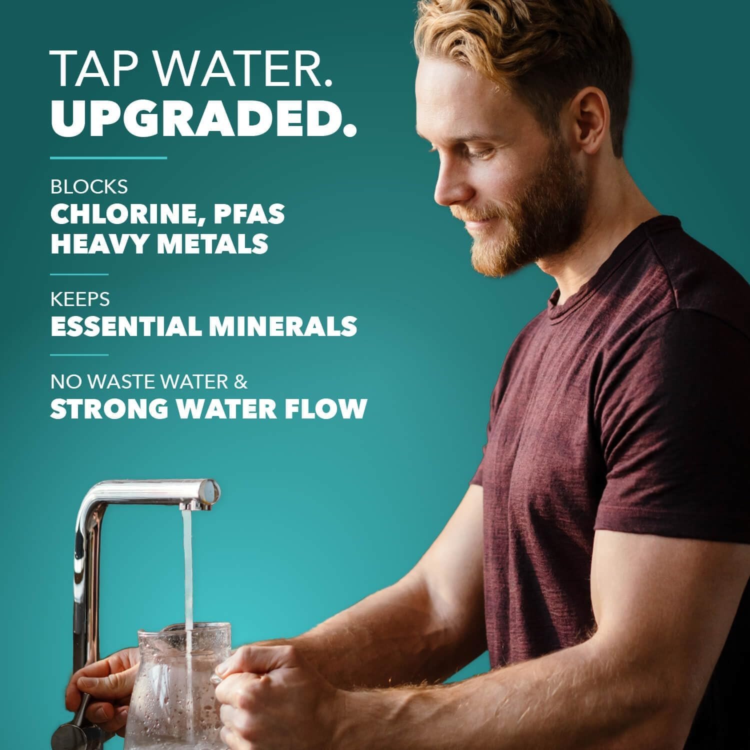 CuZn faucet filter - installation detail